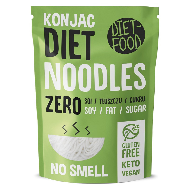 MAKARON (KONJAC TYPU NOODLE) BEZGLUTENOWY 370 g - DIET-FOOD