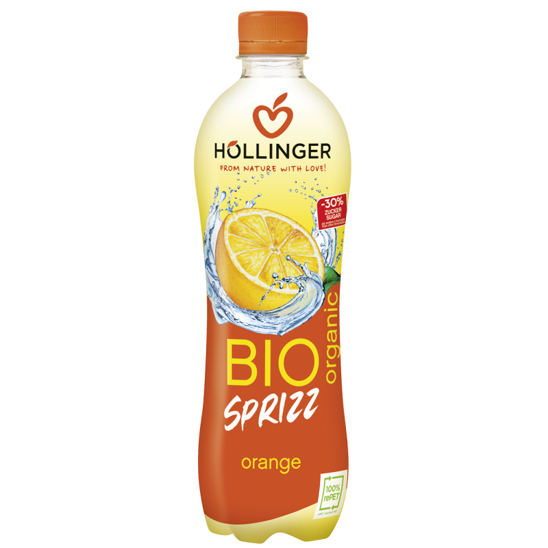 NAPÓJ GAZOWANY POMARAŃCZOWY BIO 500 ml - HOLLINGER