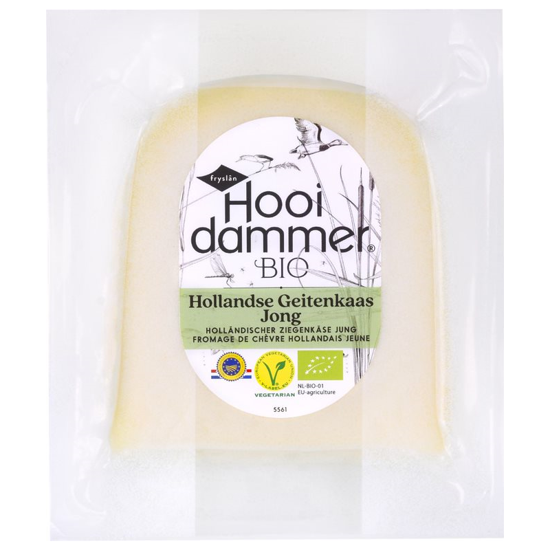 KOZI SER YOUNG (KRÓTKO DOJRZEWAJĄCY) (50 % TŁUSZCZU W SUCHEJ MASIE) BIO 200 g - HOOIDAMMER