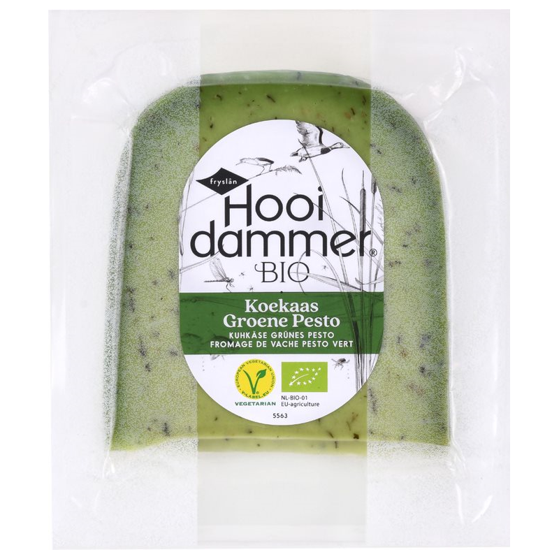 SER ŻÓŁTY DOJRZEWAJĄCY Z ZIOŁOWYM PESTO (50 % TŁUSZCZU W SUCHEJ MASIE) BIO 200 g - HOOIDAMMER