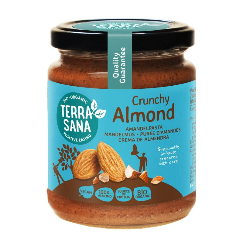 KREM Z PRAŻONYCH MIGDAŁÓW CHRUPIĄCY BIO  250 g - TERRASANA