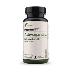 ASHWAGANDHA EKSTRAKT (400 mg) 90 KAPSUŁEK - PHARMOVIT (CLASSIC)