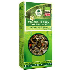 HERBATKA POLECANA PRZY ZAPARCIACH BIO 50 g - DARY NATURY