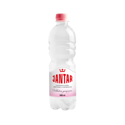 WODA ŹRÓDLANA ŚREDNIOZMINERALIZOWANA LEKKO GAZOWANA 500 ml - JANTAR