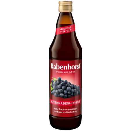 SOK Z CZERWONYCH WINOGRON Z ŻELAZEM 750 ml - RABENHORST