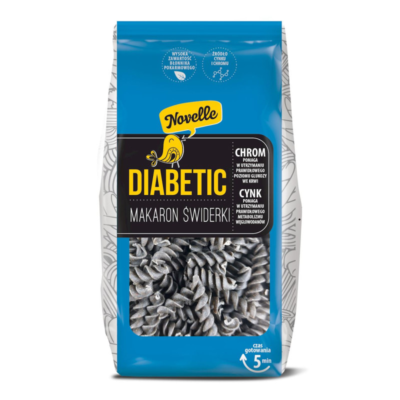 MAKARON DLA DIABETYKÓW ŚWIDERKI 250 g - NOVELLE