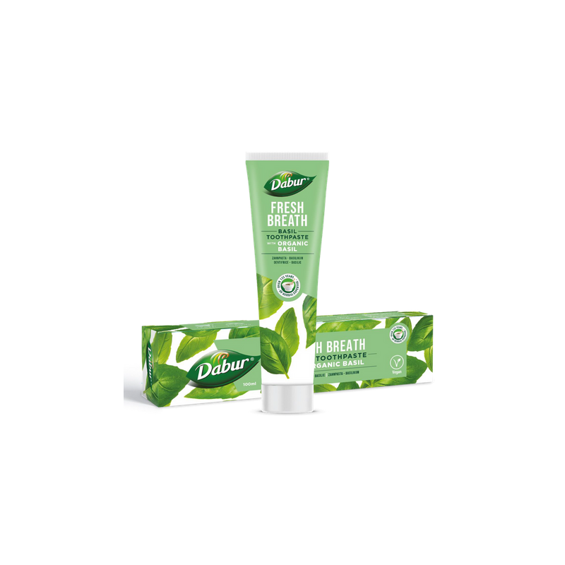 PASTA DO ZĘBÓW ŚWIEŻY ODDECH Z BAZYLIĄ 100 ml - DABUR