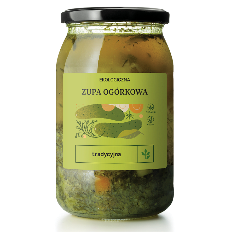 ZUPA OGÓRKOWA BIO 900 ml - DELIKATNA (ZAKWASOWNIA)