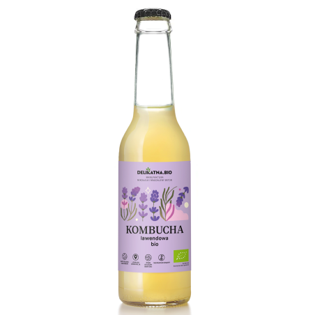 KOMBUCHA LAWENDOWA BIO 270 ml - DELIKATNA (ZAKWASOWNIA)