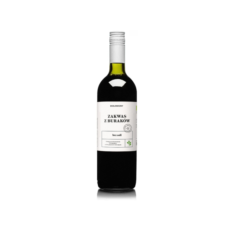 ZAKWAS Z BURAKÓW BEZ SOLI BIO 700 ml - DELIKATNA (ZAKWASOWNIA)