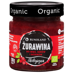 ŻURAWINA DO MIĘS, SERÓW I DESERÓW BIO 200 g - RUNOLAND