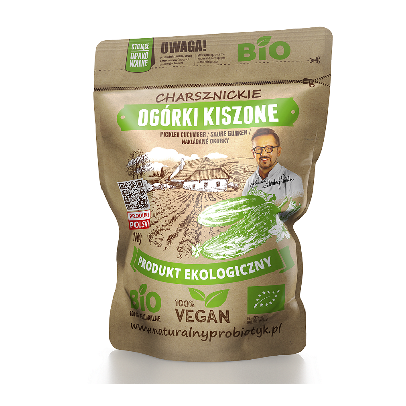 OGÓRKI KISZONE BIO 1000 g (500 g) - CHARSZNICKIE POLA NATURY