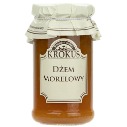 DŻEM MORELOWY O OBNIŻONEJ ZAWARTOŚCI CUKRU BEZGLUTENOWY 235 g - KROKUS