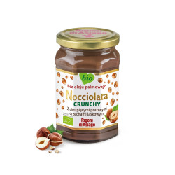 KREM Z ORZECHÓW LASKOWYCH I KAKAO CRUNCHY BEZGLUTENOWY BIO 250 g - NOCCIOLATA