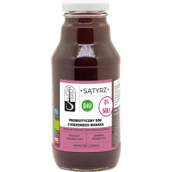 PROBIOTYCZNY SOK Z KISZONEGO BURAKA BEZ SOLI BIO 300 ml - SĄTYRZ