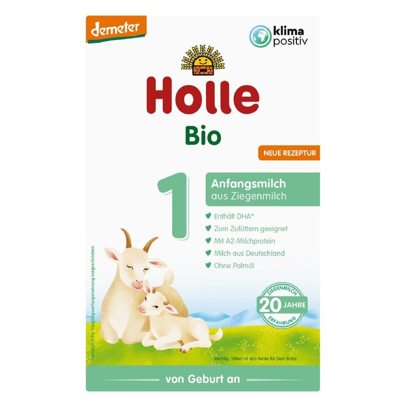 MLEKO POCZĄTKOWE KOZIE 1 DLA NIEMOWLĄT OD URODZENIA BIO 400 - HOLLE