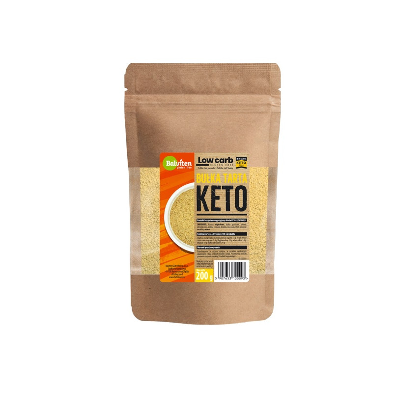 KETO BUŁKA TARTA BEZGLUTENOWA 200 g - BALVITEN