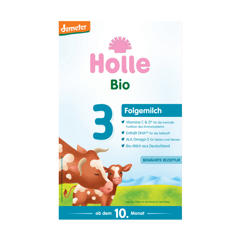 MLEKO NASTĘPNE KROWIE 3 DLA NIEMOWLĄT OD 10 MIESIĄCA DEMETER BIO 600 g - HOLLE
