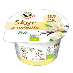 SKYR JOGURT TYPU ISLANDZKIEGO Z WANILIĄ BIO 150 g - EKO ŁUKTA