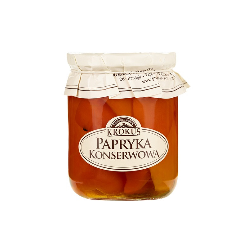 PAPRYKA KONSERWOWA BEZGLUTENOWA 480 g (230 g) - KROKUS