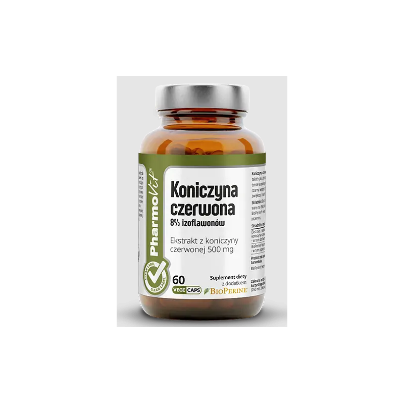 KONICZYNA CZERWONA EKSTRAKT (500 mg) 60 KAPSUŁEK - PHARMOVIT (CLEAN LABEL)
