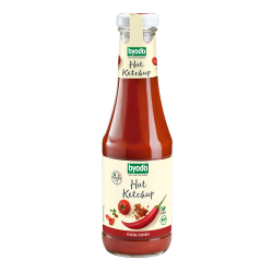 KETCHUP PIKANTNY BEZGLUTENOWY BIO 500 ml - BYODO