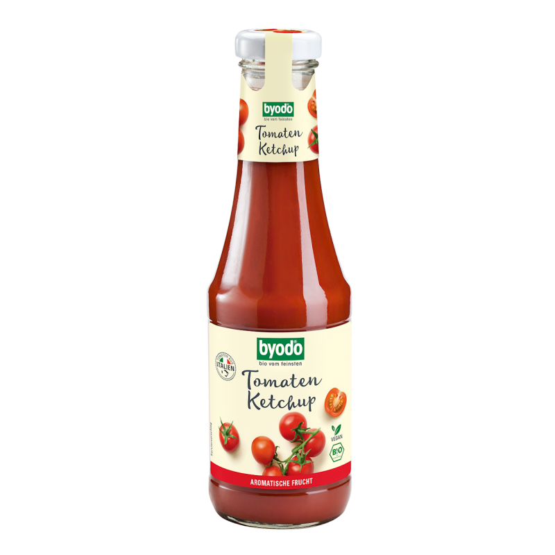 KETCHUP ŁAGODNY BEZGLUTENOWY BIO 500 ml - BYODO