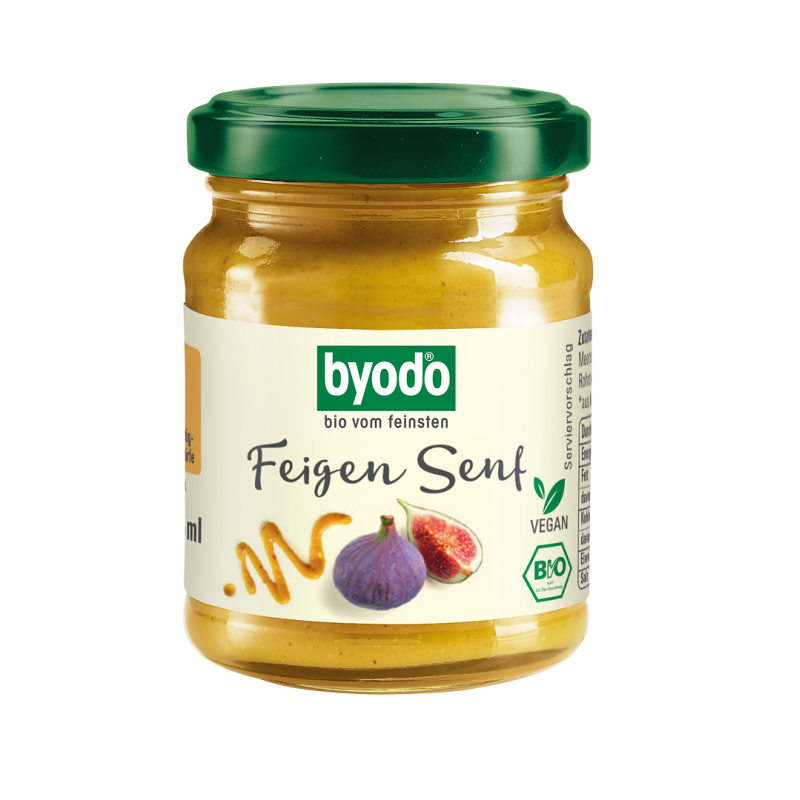 MUSZTARDA FIGOWA BEZGLUTENOWA BIO 125 ml - BYODO