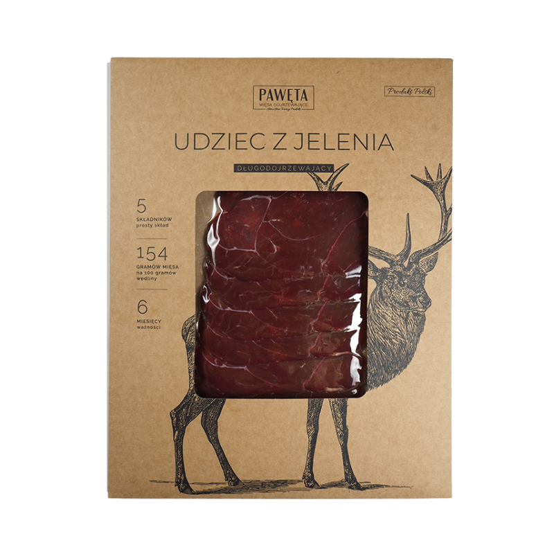 UDZIEC Z JELENIA DOJRZEWAJĄCY PLASTRY 50 g - PAWĘTA
