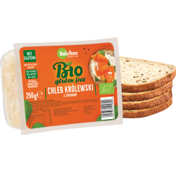 CHLEB KRÓLEWSKI Z ZIARNAMI KROJONY BEZGLUTENOWY BIO 250 g - BALVITEN