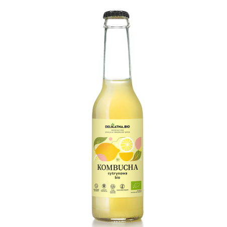 KOMBUCHA CYTRYNOWA BIO 270 ml - DELIKATNA (ZAKWASOWNIA)