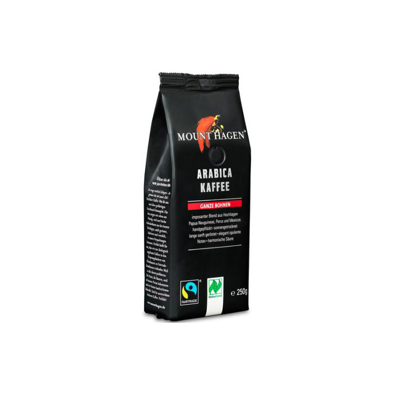 KAWA ZIARNISTA ARABICA 100 % FAIR TRADE BIO 250 g - MOUNT HAGEN