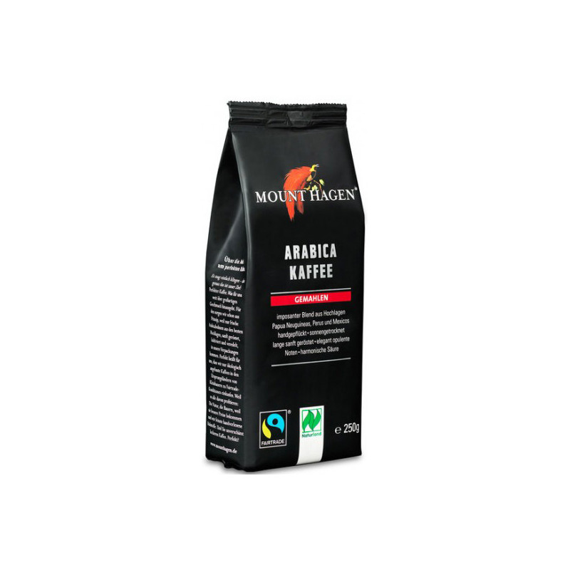 KAWA MIELONA ARABICA 100 % FAIR TRADE BIO 250 g - MOUNT HAGEN