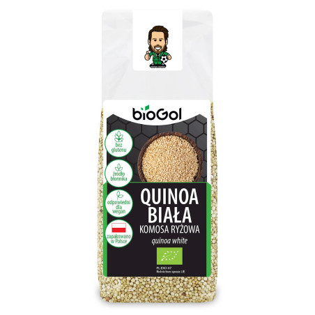 QUINOA BIAŁA (KOMOSA RYŻOWA) BEZGLUTENOWA BIO 250 g - BIOGOL