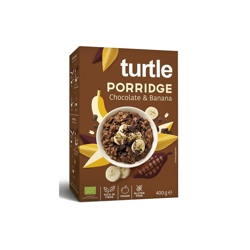 OWSIANKA CZEKOLADOWO - BANANOWA BEZGLUTENOWA BIO 400 g - TURTLE