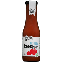 KETCHUP BEZ DODATKU CUKRÓW BIO 325 ml - BIO BANDITS
