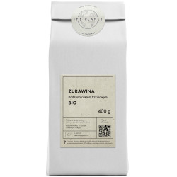 ŻURAWINA SŁODZONA CUKREM TRZCINOWYM BIO 400 g - THE PLANET