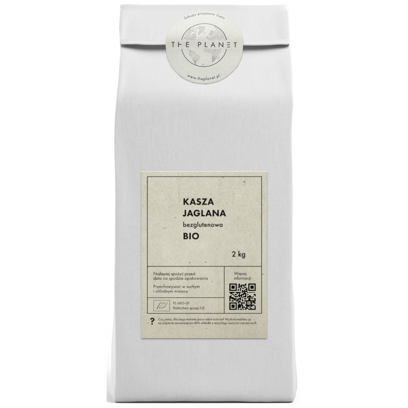 KASZA JAGLANA BEZGLUTENOWA BIO 2 kg - THE PLANET