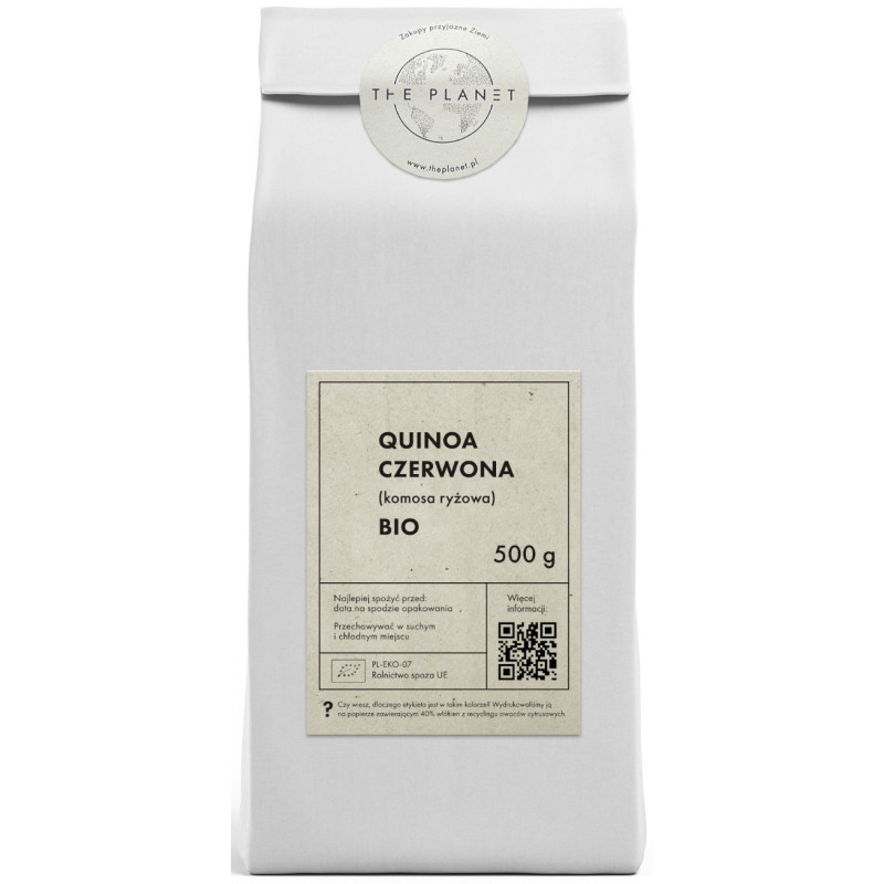 QUINOA CZERWONA (KOMOSA RYŻOWA) BIO 500 g - THE PLANET