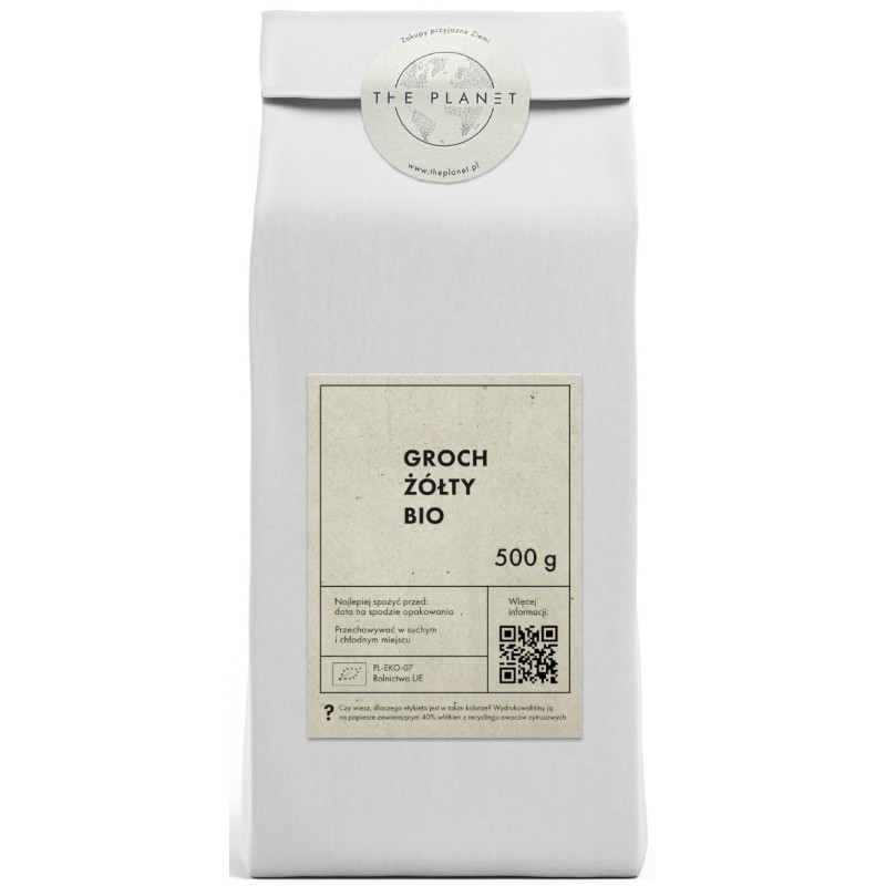 GROCH ŻÓŁTY BIO 500 g - THE PLANET
