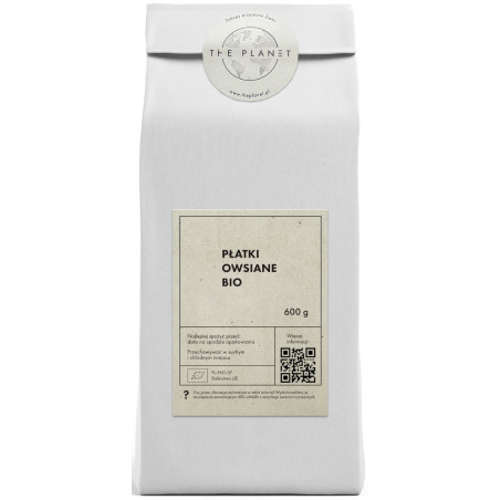 PŁATKI OWSIANE BIO 600 g - THE PLANET