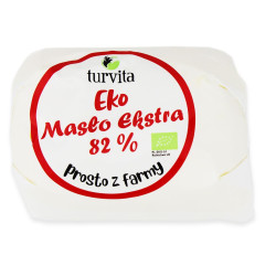 MASŁO EXTRA (82 % TŁUSZCZU) BIO 200 g - TURVITA