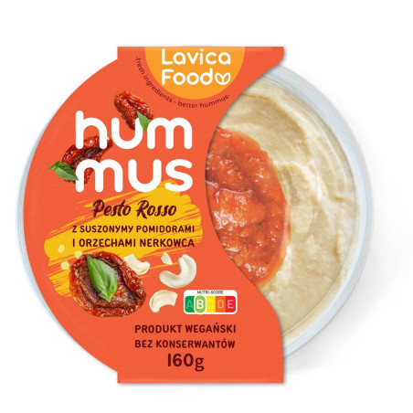 HUMMUS PESTO ROSSO 160 g - LAVICA FOOD