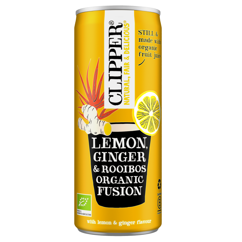 NAPÓJ OWOCOWY Z ROOIBOS O SMAKU IMBIR - CYTRYNA BIO 250 ml - CLIPPER