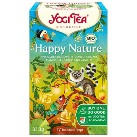 HERBATKA NA POMOC LASOM DESZCZOWYM (HAPPY NATURE) BIO (17 x 1,9 g) 32,3 g - YOGI TEA