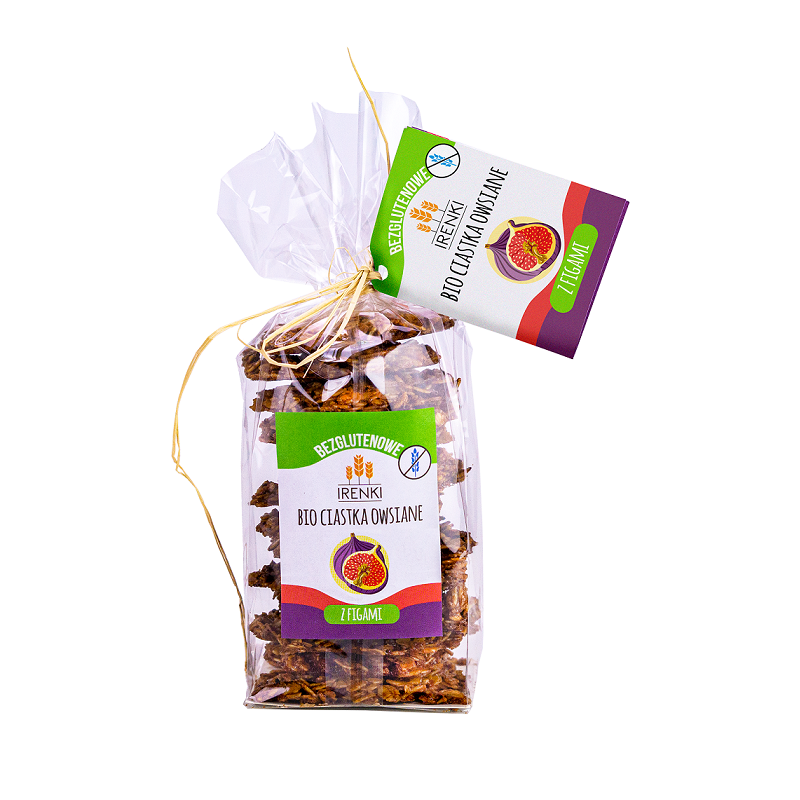 CIASTKA OWSIANE Z FIGAMI BEZGLUTENOWE BIO 150 g - IRENKI