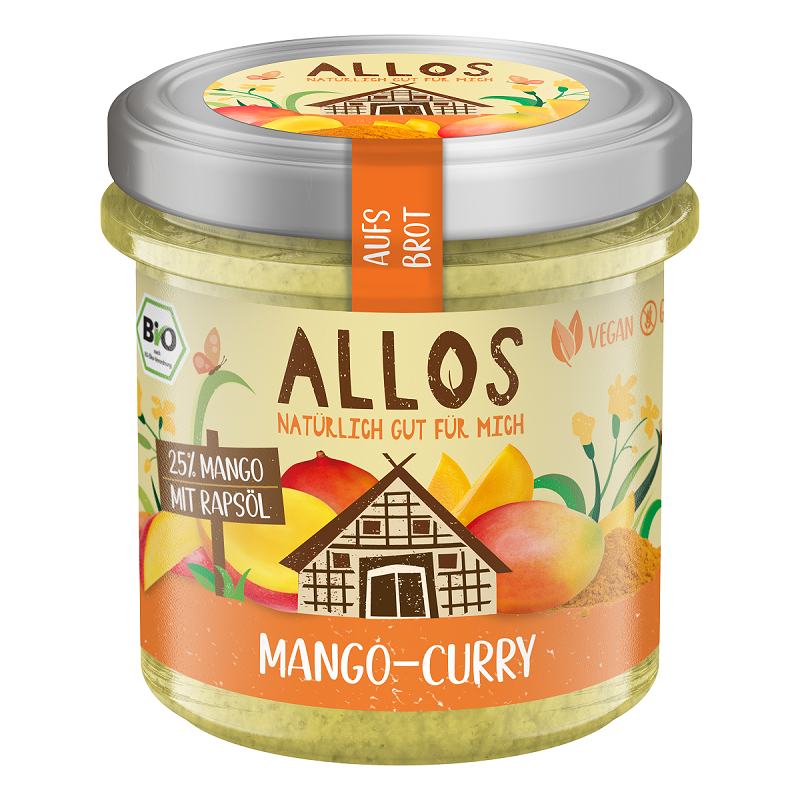 PASTA KREMOWA Z MANGO I CURRY BEZGLUTENOWA BIO 140 g - ALLOS