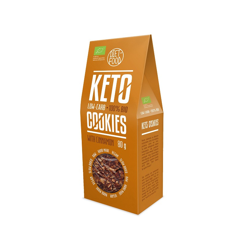 CIASTKA Z CYNAMONEM KETO BIO 80 g - DIET-FOOD