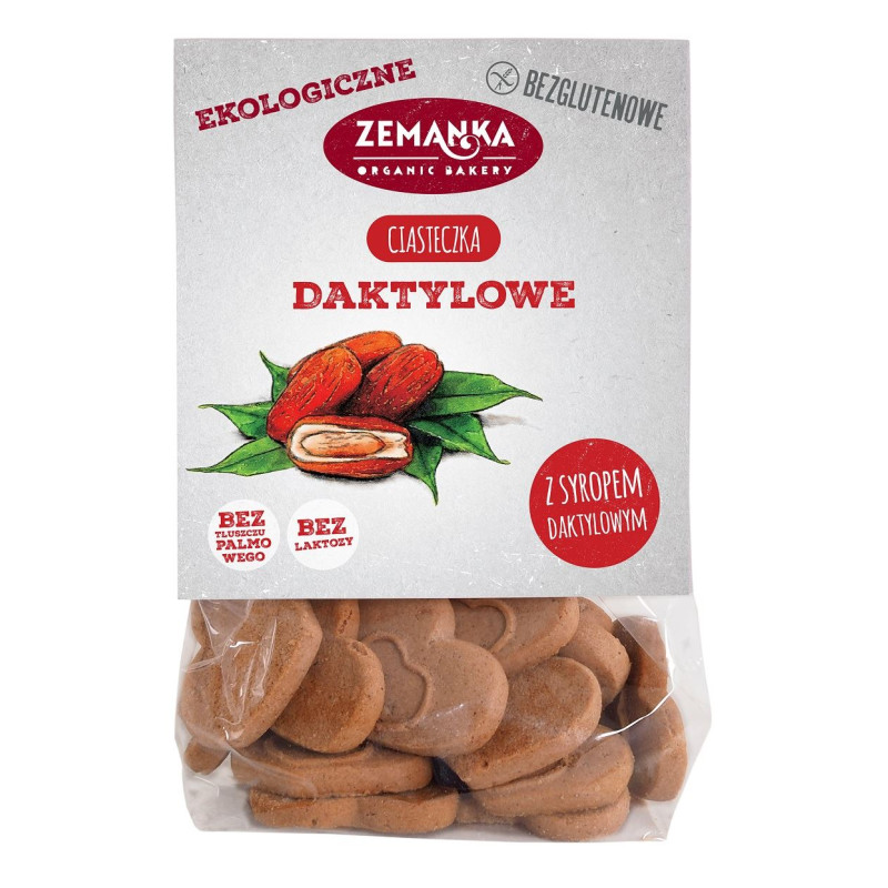 CIASTKA DAKTYLOWE BEZGLUTENOWE BIO 100 g - ZEMANKA