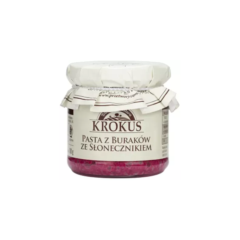 PASTA Z BURAKÓW ZE SŁONECZNIKIEM BEZGLUTENOWA 180 g - KROKUS